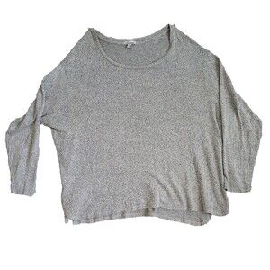 Illuminative Sweater Women XL Grey Oversized Soft Cozy Lagenlook Casual